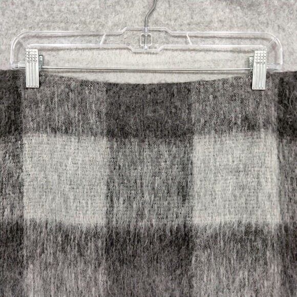 Talbots Petites Sweater Skirt Womens Sz 14 P Wool Alpaca Buffalo Plaid Back Zip - Picture 2 of 10